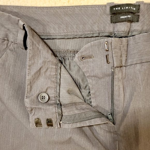 The Limited The Drew cut Grey pinstripe dress pants Size 18 - Picture 8 of 9